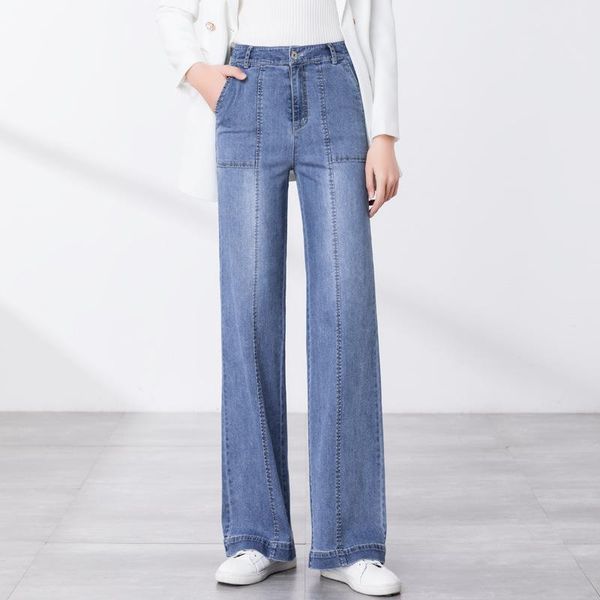 women's jeans thin women 2021 summer korean casual wide leg pants large size loose elastic straight, Blue
women's jeans thin women 2021 summer korean casual wide leg pants large size loose elastic straight, Blue