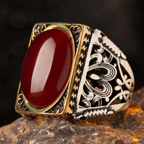 cluster rings rectangle red agate stone silver ring handcarved turkish jewelery vintage ottoman motif men quality, Golden;silver
cluster rings rectangle red agate stone silver ring handcarved turkish jewelery vintage ottoman motif men quality, Golden;silver