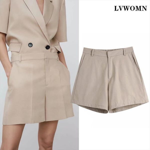 za suit fashion casual womens shorts high waist pant elastic chic office lady loose, White;black
za suit fashion casual womens shorts high waist pant elastic chic office lady loose, White;black