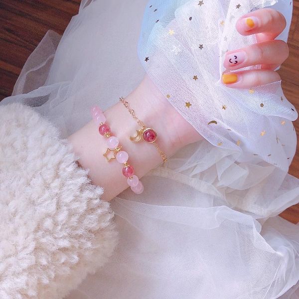 link, chain natural stone beaded bracelets for women moonstone rose quartz energy bracelet elastical jewelry 925 silver 14k gold plated gift, Black
link, chain natural stone beaded bracelets for women moonstone rose quartz energy bracelet elastical jewelry 925 silver 14k gold plated gift, Black