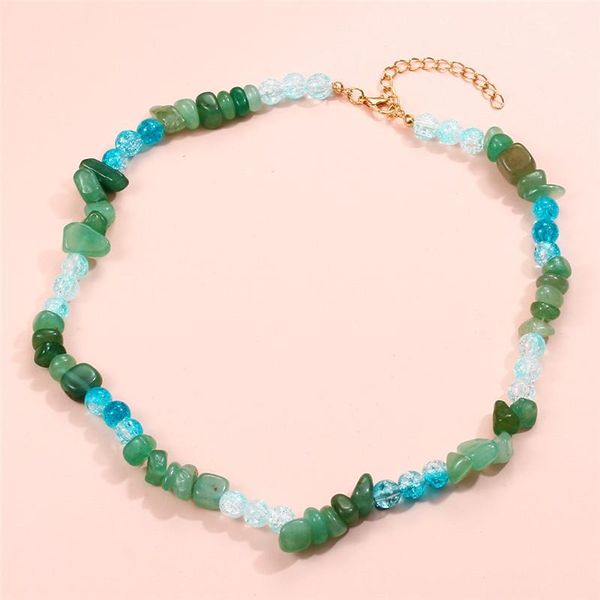 chokers bohemia green crushed stone necklace for women irregular beads fashion jewelry gift, Golden;silver
chokers bohemia green crushed stone necklace for women irregular beads fashion jewelry gift, Golden;silver