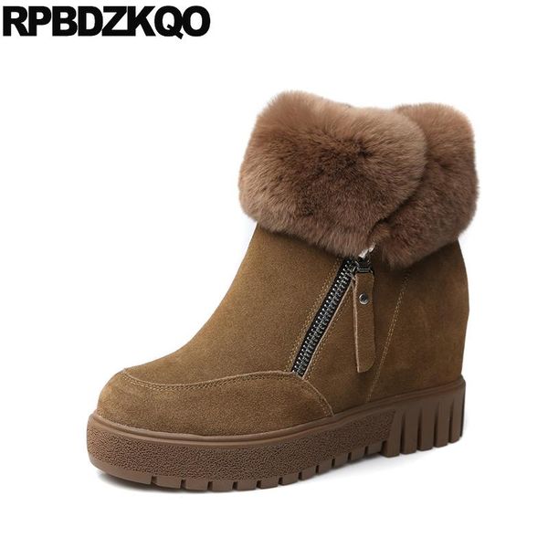 boots booties warm shoes winter round toe side zip brown real fur flat casual ankle female ladies 2021 chinese fashion short, Black
boots booties warm shoes winter round toe side zip brown real fur flat casual ankle female ladies 2021 chinese fashion short, Black