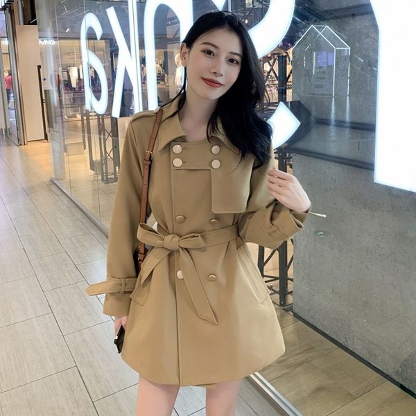 women's cape british style lapel tie trench coat women's mid-length temperament high-end spring and autumn design sense 1bbw, Black
women's cape british style lapel tie trench coat women's mid-length temperament high-end spring and autumn design sense 1bbw, Black