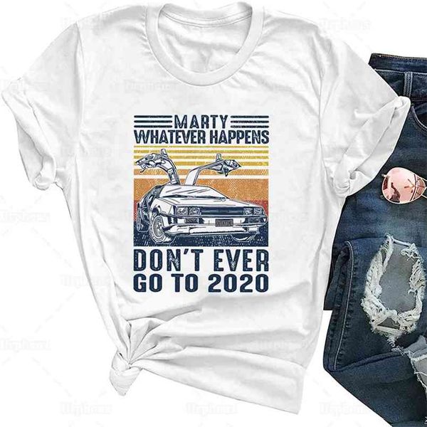 retro style marty whatever happens dont ever go to funny t shirt time travel graphic cotton tees 210406, White
retro style marty whatever happens dont ever go to funny t shirt time travel graphic cotton tees 210406, White