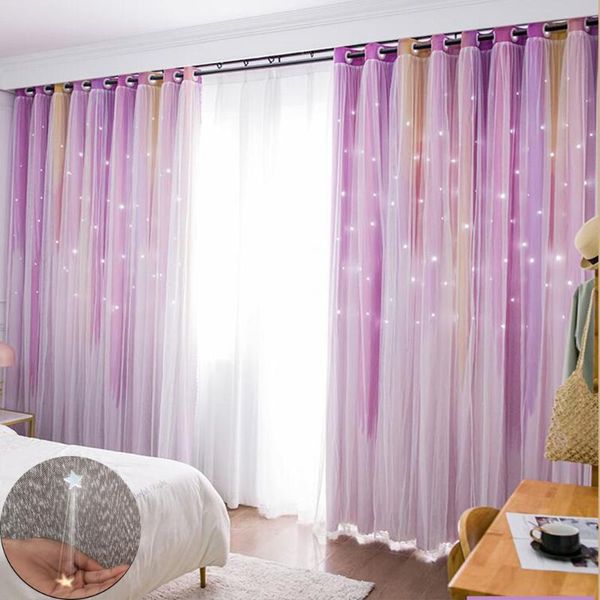 curtain & drapes romantic rainbow color window sheer girl kids bedroom full blackout hollow star curtains home decor
curtain & drapes romantic rainbow color window sheer girl kids bedroom full blackout hollow star curtains home decor