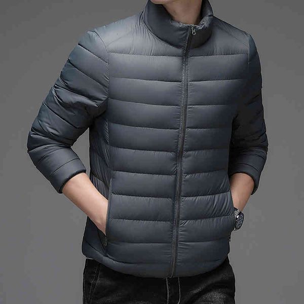 autumn and winter men's lightweight down jacket fashion casual white duck stand-up collar coat male brand clothing, Black
autumn and winter men's lightweight down jacket fashion casual white duck stand-up collar coat male brand clothing, Black
