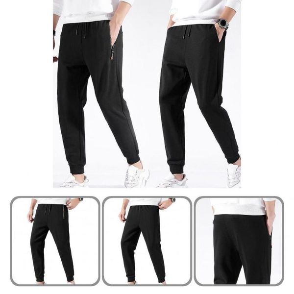 men's pants sporty casual windproof pure color autumn winter men zipper for yoga, Black
men's pants sporty casual windproof pure color autumn winter men zipper for yoga, Black
