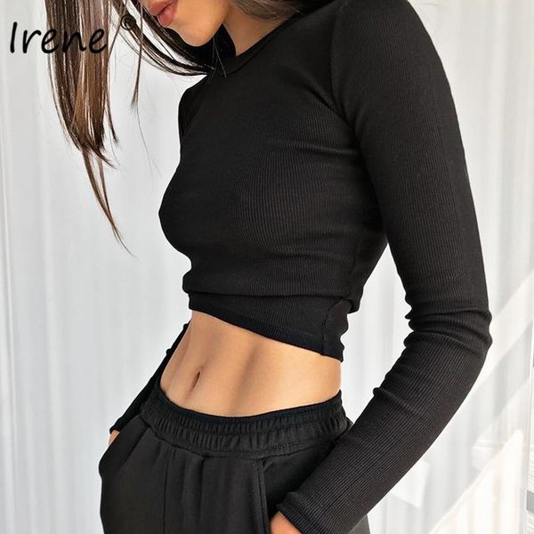irene long sleeve shirts women solid fitness cropped y2k 2021 o neck rib black white brown rib basic women's t-shirt y0508
irene long sleeve shirts women solid fitness cropped y2k 2021 o neck rib black white brown rib basic women's t-shirt y0508