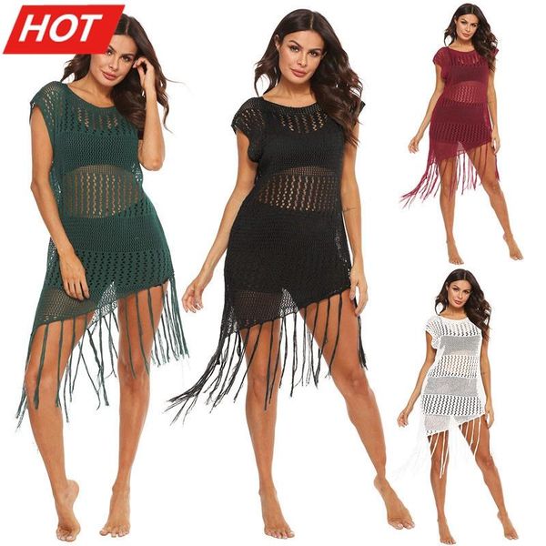 womens beach cover up dresses long tassel fishnet tunic bathing suit coverups wrap black bikini swim dress 2021 plus size s- xl women's, White;black
womens beach cover up dresses long tassel fishnet tunic bathing suit coverups wrap black bikini swim dress 2021 plus size s- xl women's, White;black