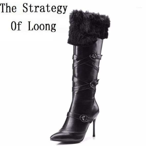 boots winter short plush super thin high heels pointed toe knight women fur buckle thick warm knee boot zy17100211, Black
boots winter short plush super thin high heels pointed toe knight women fur buckle thick warm knee boot zy17100211, Black