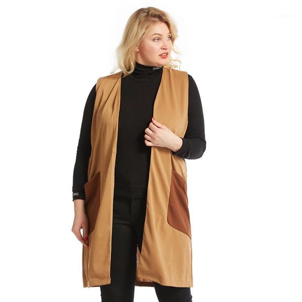 plus size t-shirt women spring and autumn wear sleeveless fat lady's loose plus-size waistcoat female patchwork two-color match knee-le, Black
plus size t-shirt women spring and autumn wear sleeveless fat lady's loose plus-size waistcoat female patchwork two-color match knee-le, Black