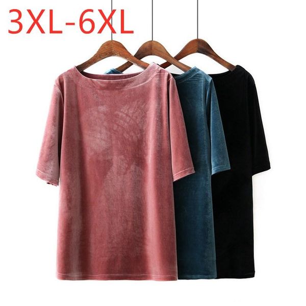 women's t-shirt ladies spring autumn plus size basic for women large cotton pink blue elastic velvet o neck 3xl 4xl 5xl 6xl, White
women's t-shirt ladies spring autumn plus size basic for women large cotton pink blue elastic velvet o neck 3xl 4xl 5xl 6xl, White