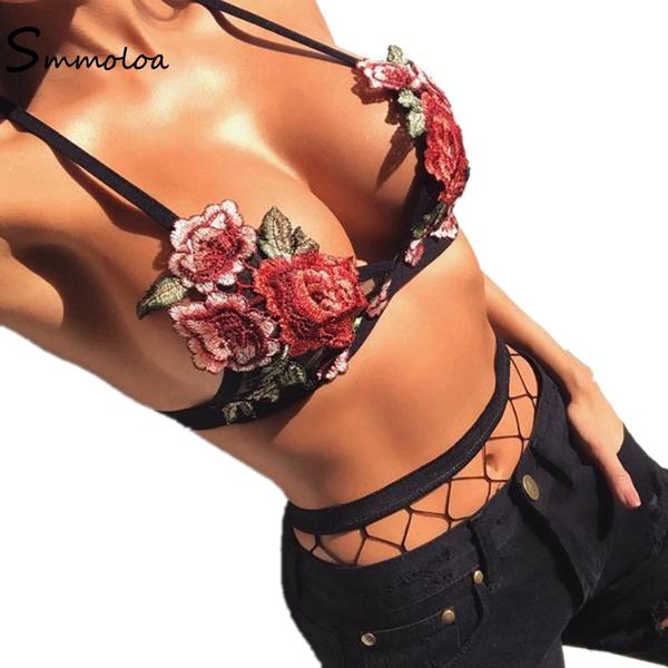 bras sets smmoloa flowers lace embroidery bra mesh women lingerie strappy bustier push up halter, Red;black
bras sets smmoloa flowers lace embroidery bra mesh women lingerie strappy bustier push up halter, Red;black