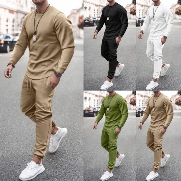 men's tracksuits 2021 autumn men casual pants sets long sleeve t shirt +pants solid male tracksuit set men's brand clothing 2 piece, Gray
men's tracksuits 2021 autumn men casual pants sets long sleeve t shirt +pants solid male tracksuit set men's brand clothing 2 piece, Gray