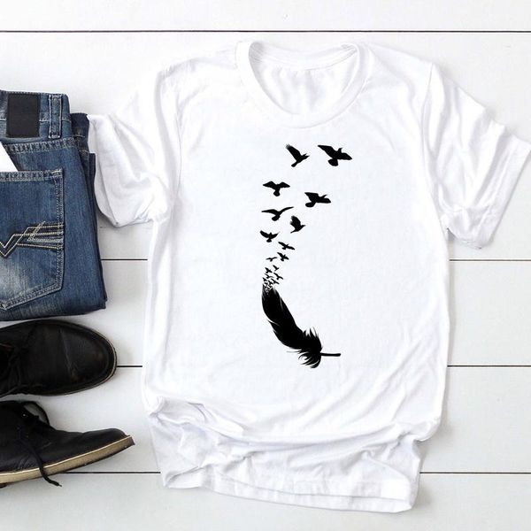 women's t-shirt women short sleeve feater cute 2021 fashion cartoon summer lady print tee graphic t female tshirts clothes, White
women's t-shirt women short sleeve feater cute 2021 fashion cartoon summer lady print tee graphic t female tshirts clothes, White