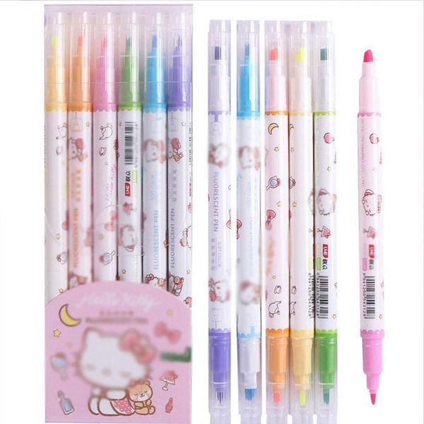 highlighters 36 pcs/lot cute cat highlighter 6 colors double head fine fluorescent marker liner drawing pens office school supplies, Black;red
highlighters 36 pcs/lot cute cat highlighter 6 colors double head fine fluorescent marker liner drawing pens office school supplies, Black;red