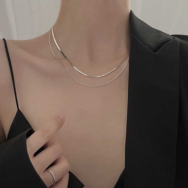 double layer short sufi snake clavicle titanium steel hip hop necklace for women in 2021, Silver
double layer short sufi snake clavicle titanium steel hip hop necklace for women in 2021, Silver
