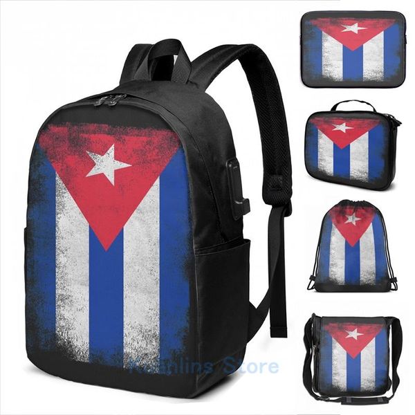 backpack funny graphic print cuba flag proud cuban vintage distressed usb charge men school bags women bag travel laptop
backpack funny graphic print cuba flag proud cuban vintage distressed usb charge men school bags women bag travel laptop