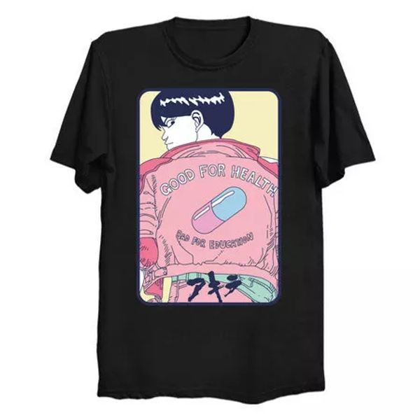 capsule good for health kaneda akira biker anime japanese otaku black t-shirt, White;black
capsule good for health kaneda akira biker anime japanese otaku black t-shirt, White;black