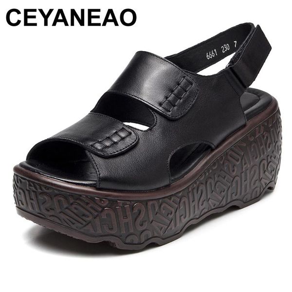 summer women's sandals fashion shoes from genuine leather; gladiator on the platform sneakers, Black
summer women's sandals fashion shoes from genuine leather; gladiator on the platform sneakers, Black