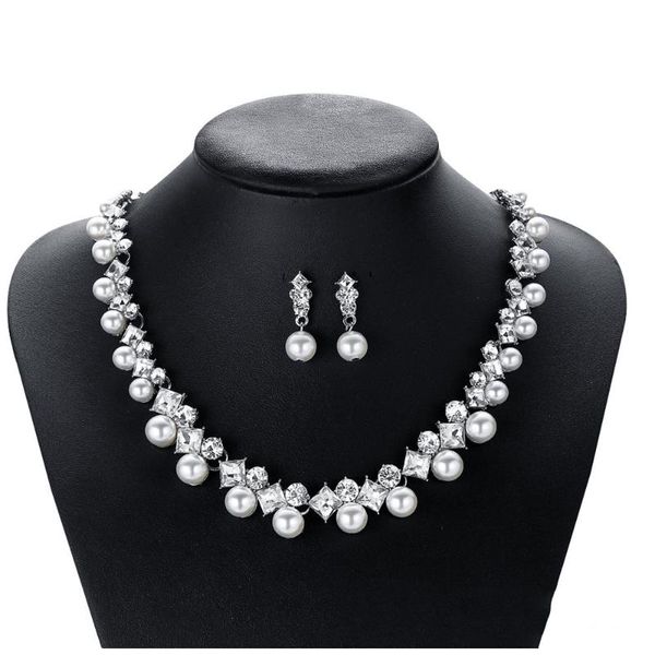 earrings & necklace vintage earring and pearl luxury jewelry sets charm wedding accessories for bridal women ladies crystal wholesale gift, Silver
earrings & necklace vintage earring and pearl luxury jewelry sets charm wedding accessories for bridal women ladies crystal wholesale gift, Silver