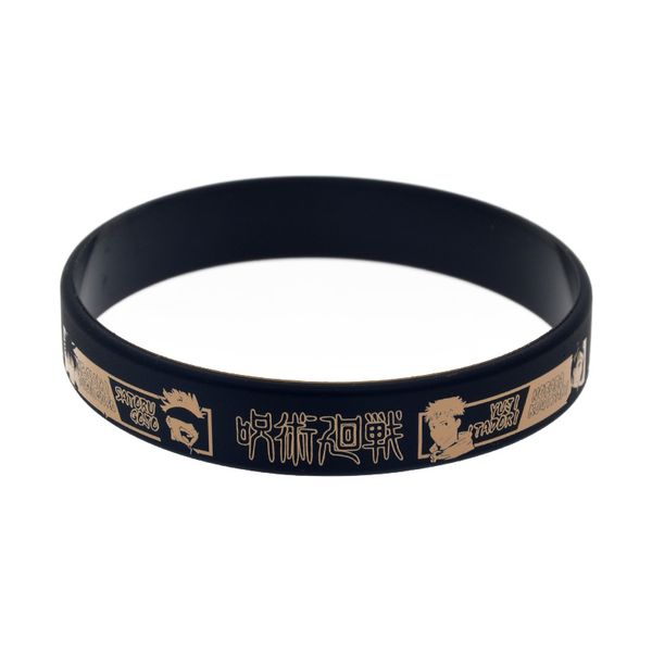 100pcs jujutsu kaisen silicone rubber bracelet japan tv anime role player decoration printed logo size, Black
100pcs jujutsu kaisen silicone rubber bracelet japan tv anime role player decoration printed logo size, Black