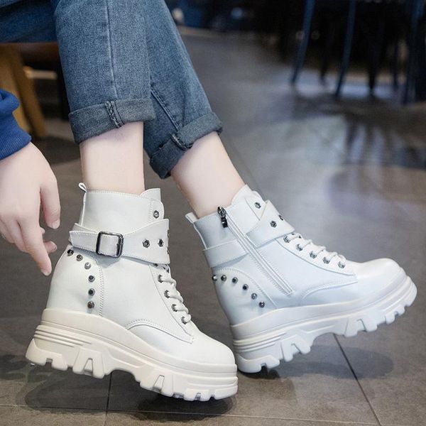 boots fashion leather woman shoes winter warm lace-up ankle for waterproof platform drop, Black
boots fashion leather woman shoes winter warm lace-up ankle for waterproof platform drop, Black