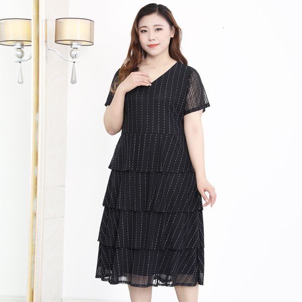 dress plus size 10xl 8xl 6xl female 4xl short sleeve summer es femme elegant the neck ladies plied in layers cake ed for mujers, Black;gray
dress plus size 10xl 8xl 6xl female 4xl short sleeve summer es femme elegant the neck ladies plied in layers cake ed for mujers, Black;gray