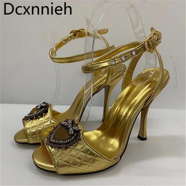 sandals woman round toe stiletto heel with golden crystal metal heart-shaped bow buckle catwalk fashion sexy, Black
sandals woman round toe stiletto heel with golden crystal metal heart-shaped bow buckle catwalk fashion sexy, Black