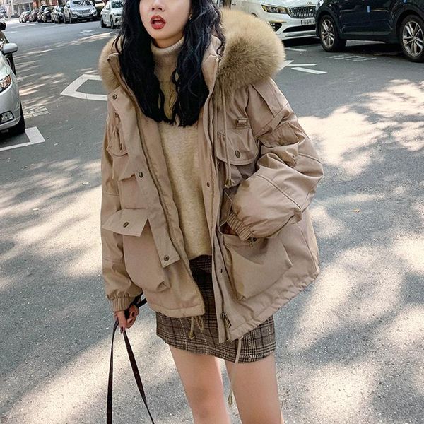 women's jackets parker cotton-padded arrival women short winter coat with velvet jacket korean version loose female overcoat thick clot, Black;brown
women's jackets parker cotton-padded arrival women short winter coat with velvet jacket korean version loose female overcoat thick clot, Black;brown