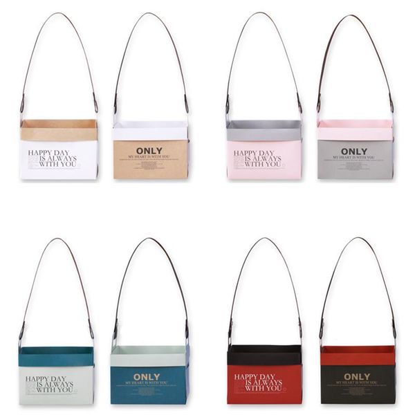 gift wrap flower packaging box with handle arrangement boxes waterproof kraft paper bags basket
gift wrap flower packaging box with handle arrangement boxes waterproof kraft paper bags basket