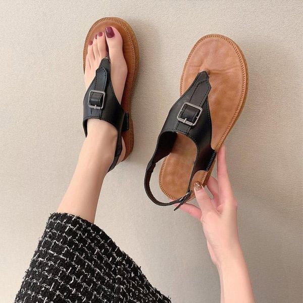 casual clip on sandals for female lady footwear fashion pu leather buckle strap soft bottom women summer shoes retro, Black
casual clip on sandals for female lady footwear fashion pu leather buckle strap soft bottom women summer shoes retro, Black