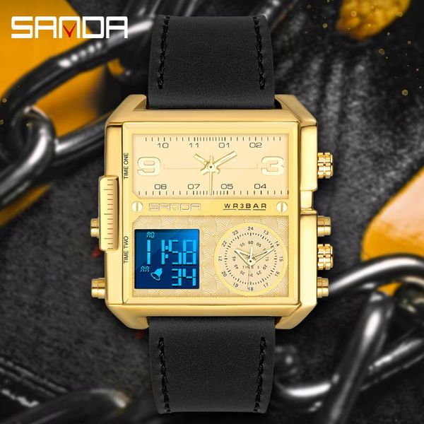 wristwatches sanda men sports watch dual display military wristwatch analog led digital watches reloj de hombre 6023, Slivery;brown
wristwatches sanda men sports watch dual display military wristwatch analog led digital watches reloj de hombre 6023, Slivery;brown