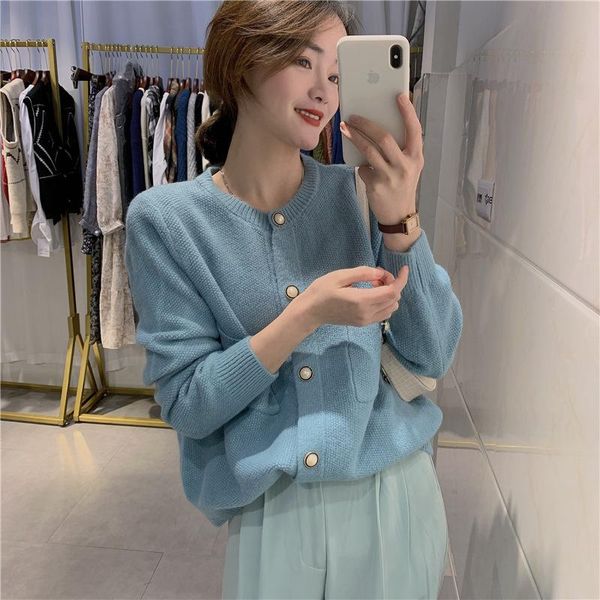 women's knits & tees peonfly korean vintage o neck single breasted long sleeved sweaters fashionable loose solid slim simple sweet card, White
women's knits & tees peonfly korean vintage o neck single breasted long sleeved sweaters fashionable loose solid slim simple sweet card, White