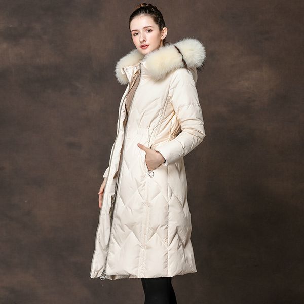 Women's Down & Parkas AYUSNUE Long White Duck Jacket Woman Hooded Winter Coat Women Raccoon Fur Collar Womens Coats Jackets SMXL6065 YUAN, Black
Women's Down & Parkas AYUSNUE Long White Duck Jacket Woman Hooded Winter Coat Women Raccoon Fur Collar Womens Coats Jackets SMXL6065 YUAN, Black
