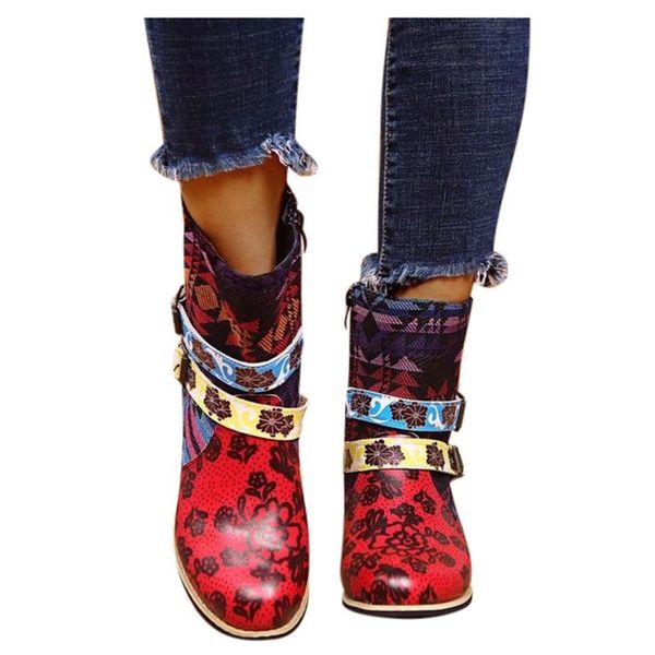 boots ankle for women fashion large size women's with belt decoration and color matching pointed toe bottes femmes, Black
boots ankle for women fashion large size women's with belt decoration and color matching pointed toe bottes femmes, Black