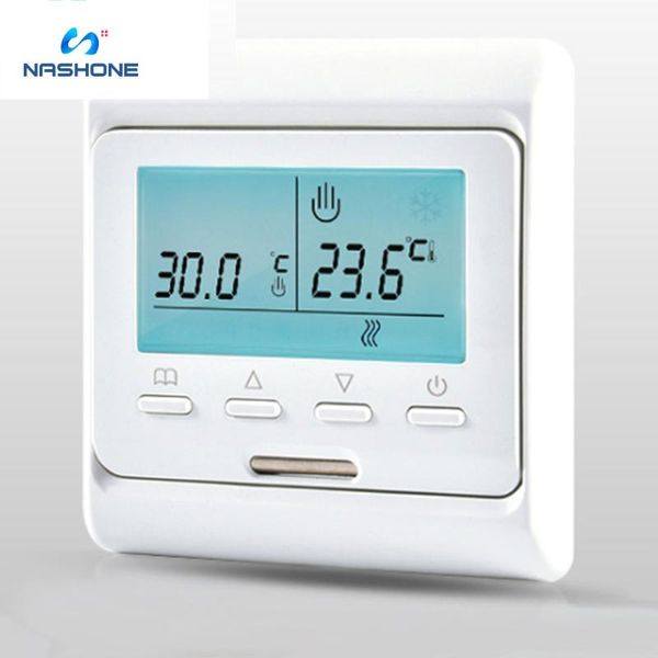smart home control nashone 220v dual voltage lcd programmable ac electric digital floor heating room air thermostat warm controller
smart home control nashone 220v dual voltage lcd programmable ac electric digital floor heating room air thermostat warm controller