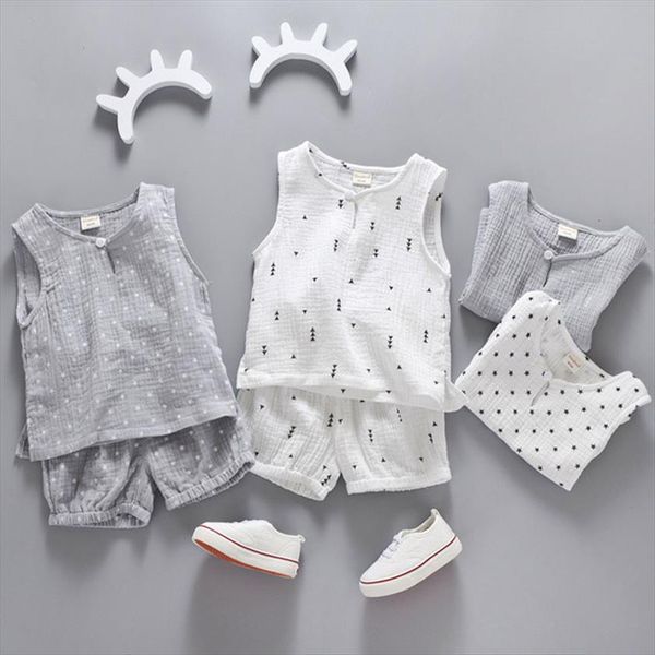 cotton linen boys girls suit summer sleeveless vest shorts 2pcs children set clothing kids sets bebe toddler 0 5t, White
cotton linen boys girls suit summer sleeveless vest shorts 2pcs children set clothing kids sets bebe toddler 0 5t, White