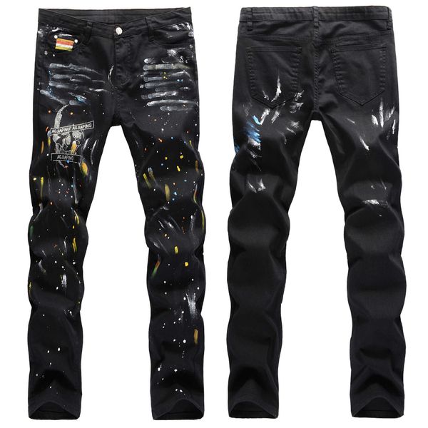 high street splash ink jeans men black slim fit jeans pants men big size hip hop color paint designer club dj jeans trousers x0621, Blue
high street splash ink jeans men black slim fit jeans pants men big size hip hop color paint designer club dj jeans trousers x0621, Blue