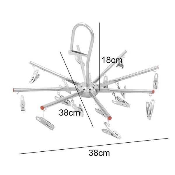 hangers & racks foldable clothespin 16 clips stainless steel underwear sock dryer laundry rack flat head clothes hanging strong grip clip
hangers & racks foldable clothespin 16 clips stainless steel underwear sock dryer laundry rack flat head clothes hanging strong grip clip