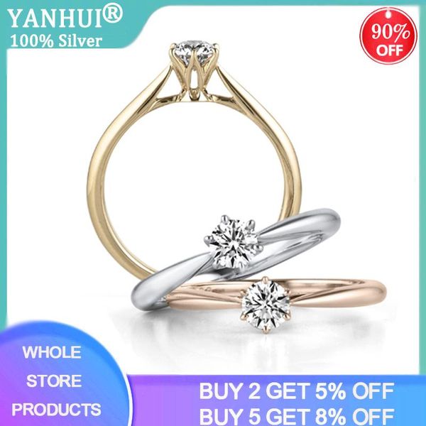 cluster rings yanhui authentic 925 sterling silver round zirconia diamond finger for women wedding original jewelry jz040, Golden;silver
cluster rings yanhui authentic 925 sterling silver round zirconia diamond finger for women wedding original jewelry jz040, Golden;silver