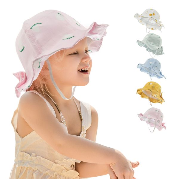 boy girls fisherman hat child wide brim hats fashion cute flowers printing bowknot design baby caps spring summer children versatile cap wmq, Yellow
boy girls fisherman hat child wide brim hats fashion cute flowers printing bowknot design baby caps spring summer children versatile cap wmq, Yellow