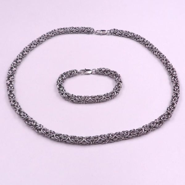 earrings & necklace handmade stainless steel biker round byzantine chain link bracelet men's jewelry set 8mm wide, Silver
earrings & necklace handmade stainless steel biker round byzantine chain link bracelet men's jewelry set 8mm wide, Silver