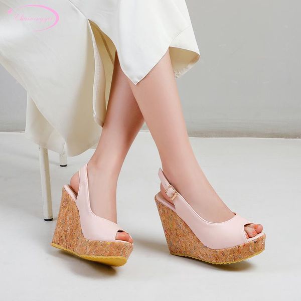casual style peep toe summer sandals fashion buckled platform pink black high heels wedge women's shoes big size dress
casual style peep toe summer sandals fashion buckled platform pink black high heels wedge women's shoes big size dress