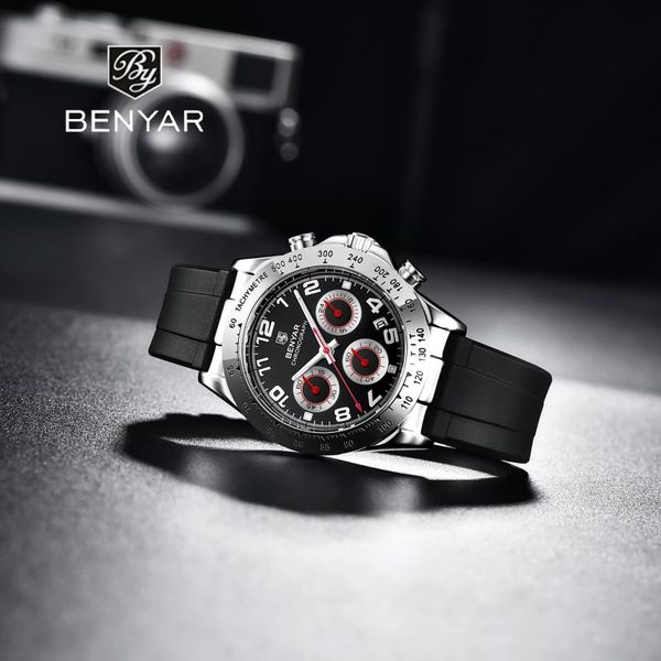 wristwatches benyar design 2021 luxury men's quartz chronograph multifunctional waterproof luminous pointer calendar watches reloj homb, Slivery;brown
wristwatches benyar design 2021 luxury men's quartz chronograph multifunctional waterproof luminous pointer calendar watches reloj homb, Slivery;brown