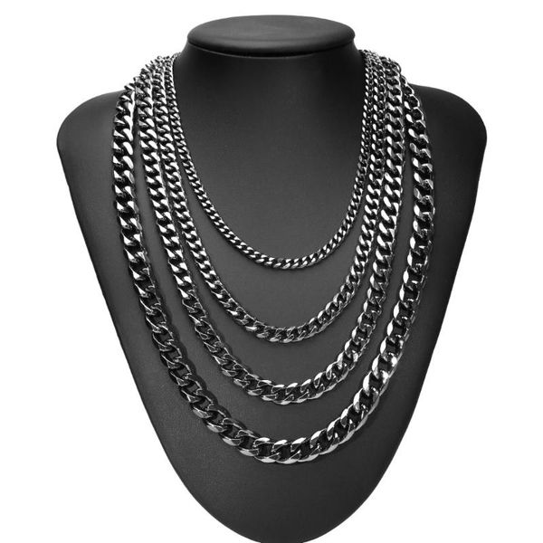 5/7/9/11mm fashion men link chain necklace shellhard black cuban women jewelry gifts long hip hop chains, Silver
5/7/9/11mm fashion men link chain necklace shellhard black cuban women jewelry gifts long hip hop chains, Silver