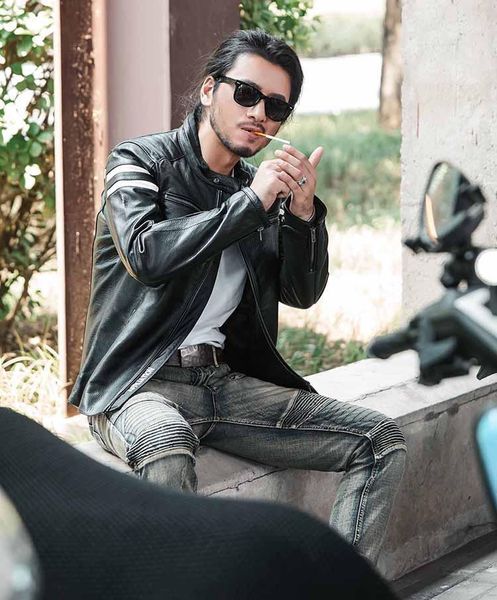 men's leather & faux ,sales.brand genuine jacket.men pro motor biker cowhide coat.cool slim outwear.quality., Black
men's leather & faux ,sales.brand genuine jacket.men pro motor biker cowhide coat.cool slim outwear.quality., Black