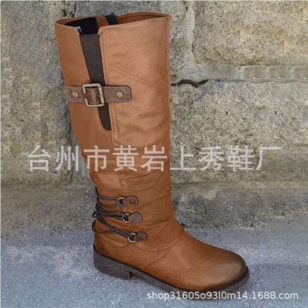 large size long tube women's boots autumn and winter thick heel round head side zipper medium knight, Black
large size long tube women's boots autumn and winter thick heel round head side zipper medium knight, Black