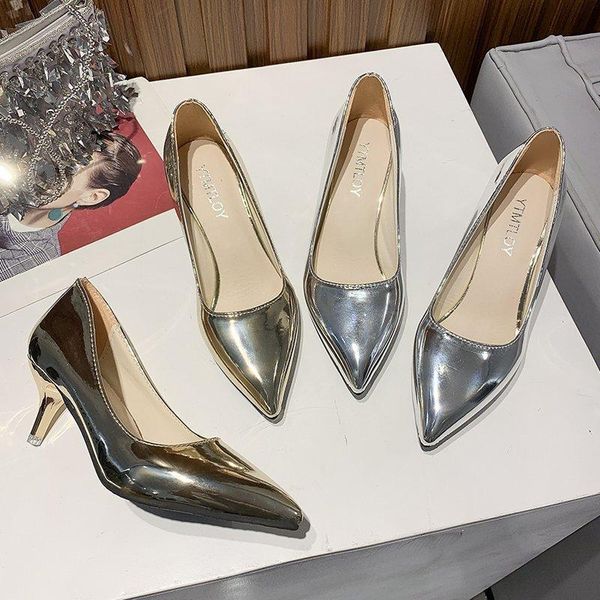 dress shoes spring women's pumps microfiber high heels women pointed toe luxury lady gold silver office valentine plus size43, Black
dress shoes spring women's pumps microfiber high heels women pointed toe luxury lady gold silver office valentine plus size43, Black
