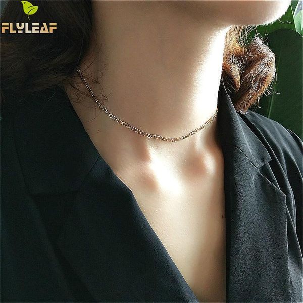chokers 100% 925 sterling silver jewelry choker necklace women gold chain flyleaf simple ins fashion short necklaces, Golden;silver
chokers 100% 925 sterling silver jewelry choker necklace women gold chain flyleaf simple ins fashion short necklaces, Golden;silver